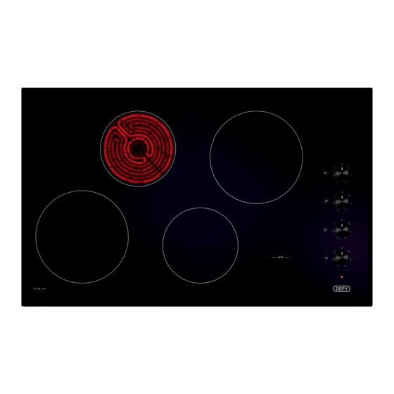 Defy GEMINI 820 CP BV Instruction Manual