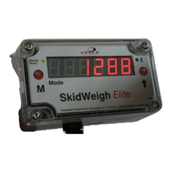 IVDT ED2E SkidWeigh Series Operator's Manual