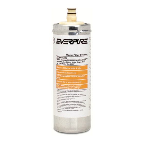 Everpure Filter Cartridge EFS5002-K Specification Sheet