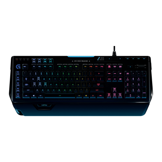 Logitech G910 ORION SPECTRUM Setup Manual