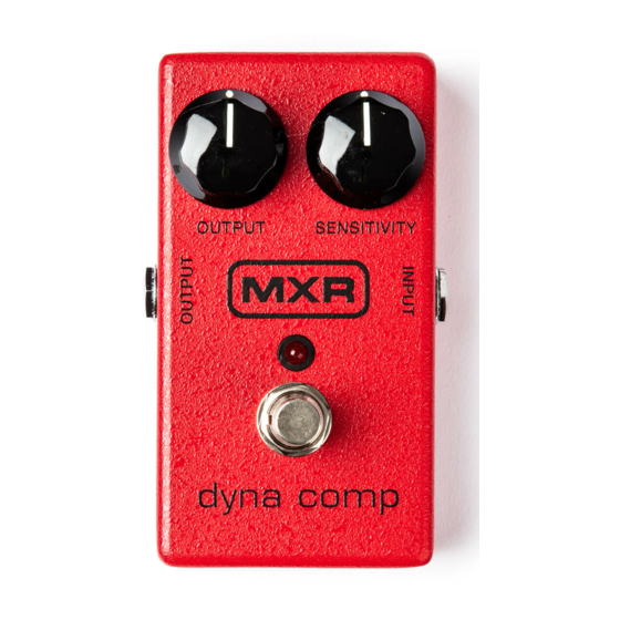 DUNLOP MXR DYNA COMP OPERATION MANUALS Pdf Download | ManualsLib