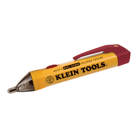 KLEIN TOOLS NCVT2 OWNER'S MANUAL Pdf Download ManualsLib
