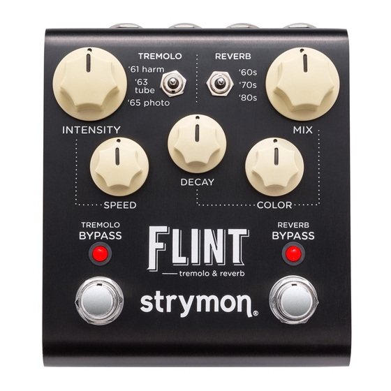 STRYMON FLINT QUICK START MANUAL Pdf Download ManualsLib