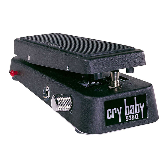 DUNLOP CRY BABY MINI 535Q WAH MANUAL Pdf Download | ManualsLib