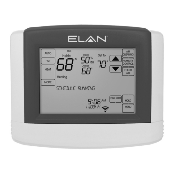 ELAN EL-TSTAT-8820 SAFETY & INSTALLATION INSTRUCTIONS Pdf Download ...