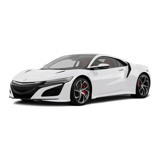 Acura NSX Owner's Manual