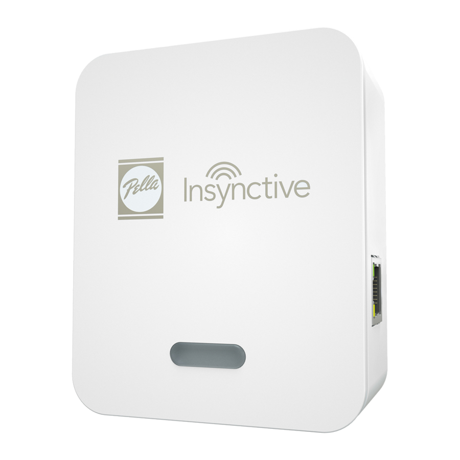 Pella Insynctive Product Manual