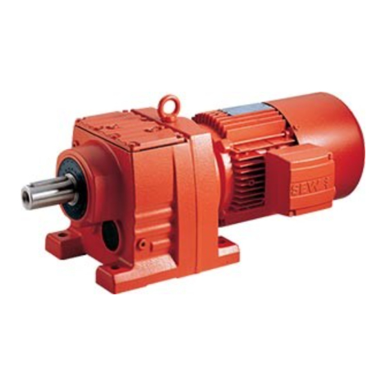 SEW-Eurodrive R Seriees Assembly And Operating Instructions Manual