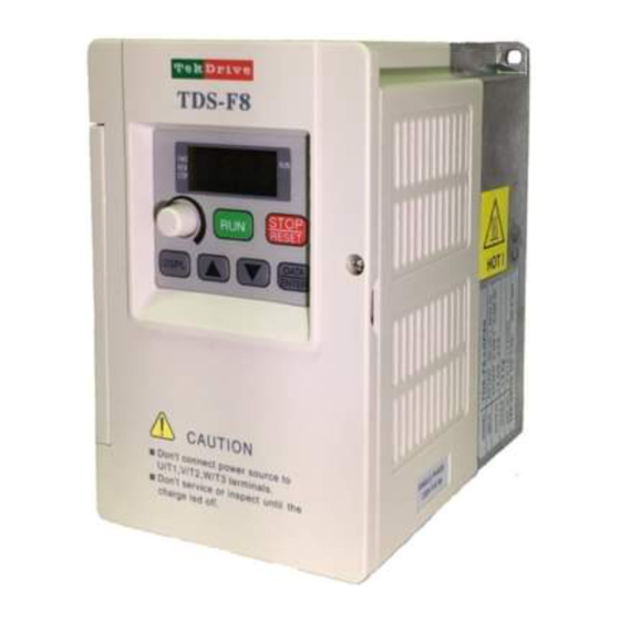 User Manuals: Tek Drive TDS-F8 Inverter