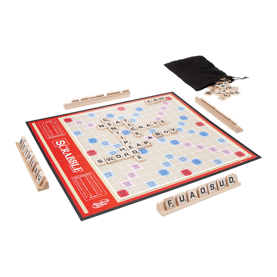 Hasbro Scrabble Scramble Crossword Games Instructions