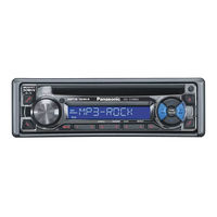 Panasonic CQC1300U - AUTO RADIO/CD DECK Operating Instructions Manual