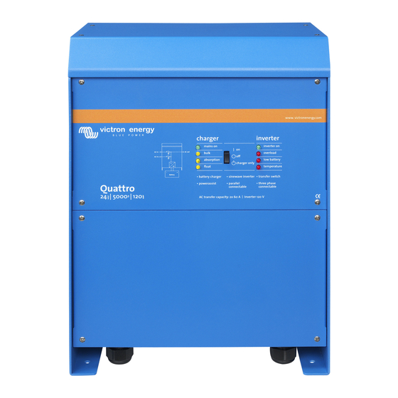 VICTRON ENERGY QUATTRO 24/5000/120100/100 USER MANUAL Pdf Download ManualsLib