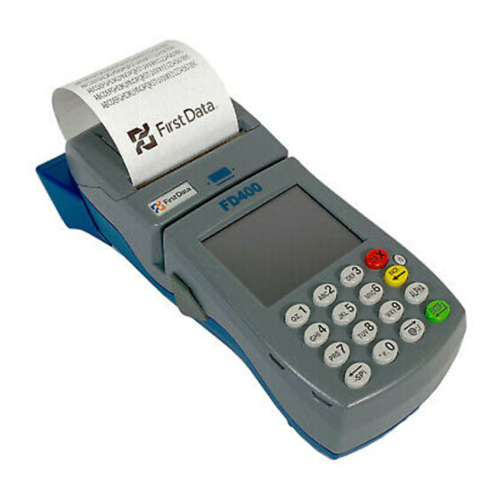 FIRST DATA FD-400 INSTALLATION MANUAL Pdf Download | ManualsLib