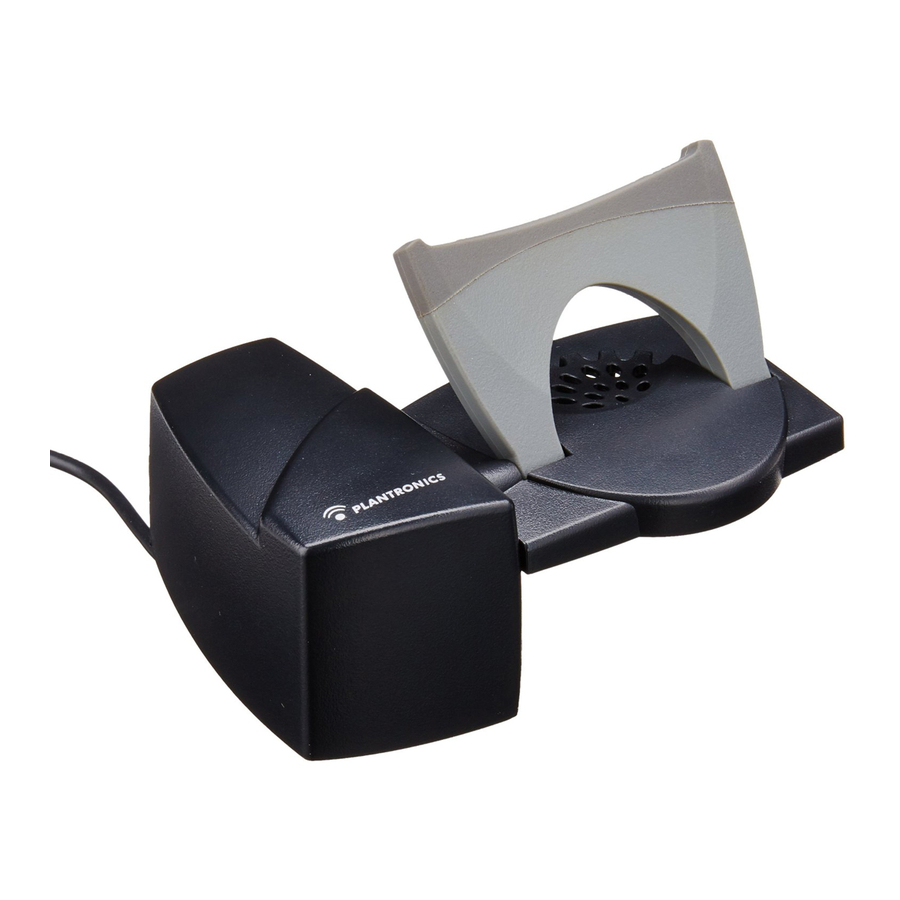 PLANTRONICS HL10 USER MANUAL Pdf Download ManualsLib