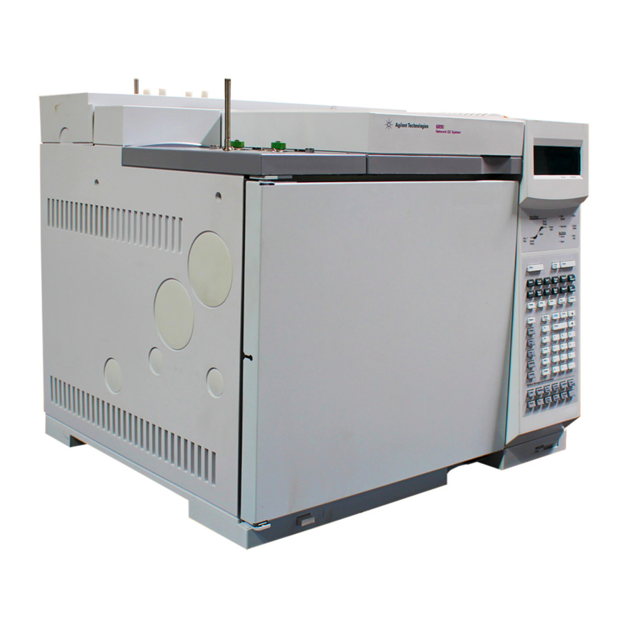 AGILENT TECHNOLOGIES 6890 SERIES SITE PREPARATION AND INSTALLATION MANUAL Pdf Download ManualsLib