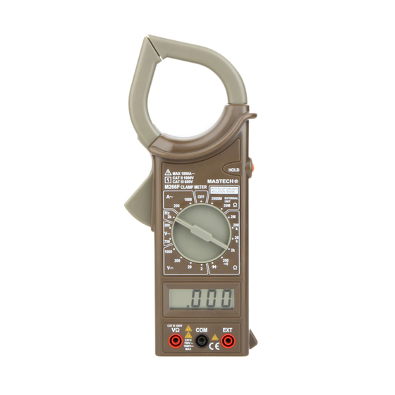 MASTECH M266F OPERATOR'S INSTRUCTION MANUAL Pdf Download | ManualsLib