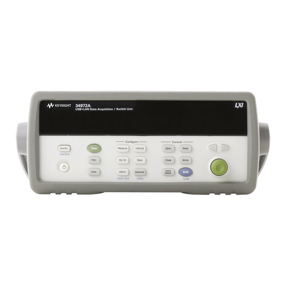 KEYSIGHT TECHNOLOGIES 34970A SERVICE MANUAL Pdf Download ManualsLib
