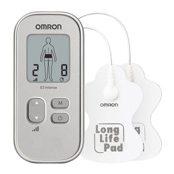 User manual Omron Max Power Relief PM500 (English - 39 pages)