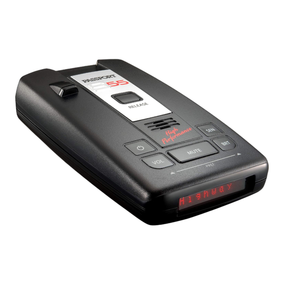 Escort PASSPORT S55 Manual