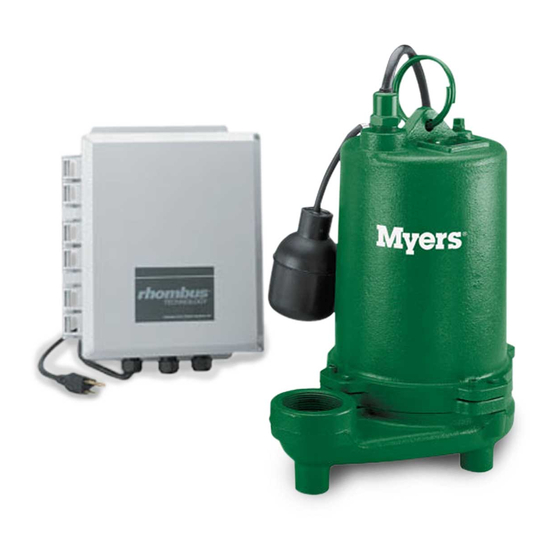 MYERS S50HTPC1 Installation, Operation & Parts Manual