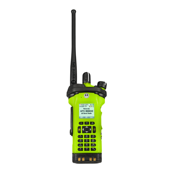 Motorola solutions APX 8000XE User Manual