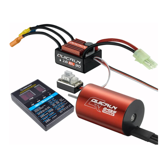 HOBBYWING QUICRUN WP16BL30 USER MANUAL Pdf Download ManualsLib