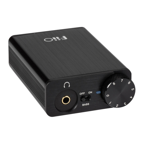 FIIO OLYMPUS 2-E10K INSTRUCTION Pdf Download | ManualsLib