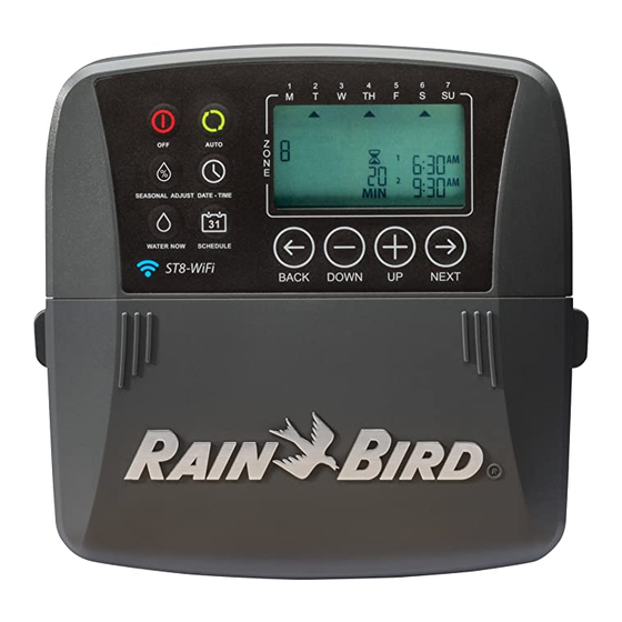 RAIN BIRD ST8WIFI INSTALLATION MANUAL AND OPERATION MANUAL Pdf