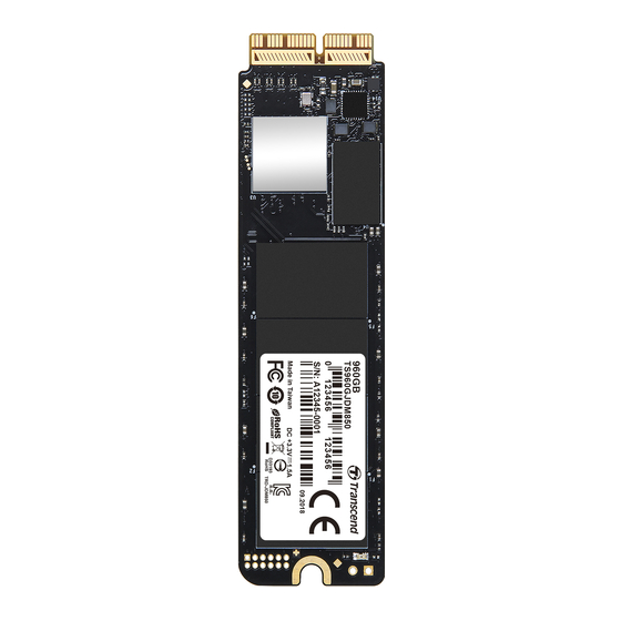 Transcend JetDrive 855 User Manual