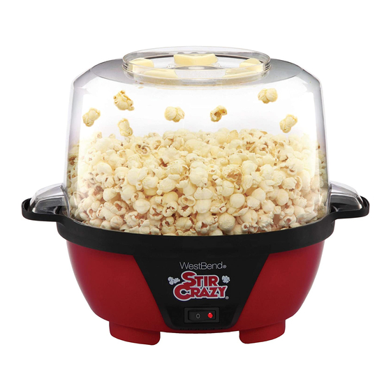 West Bend Corn Popper User Manual