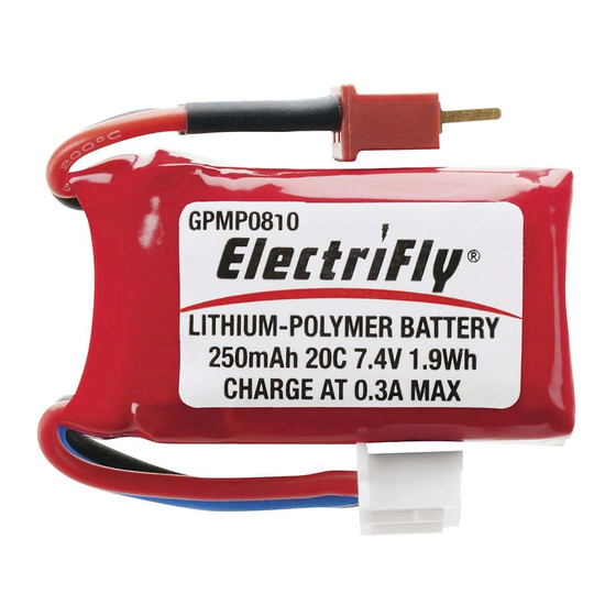 GREAT PLANES ElectriFly GPMP0810 Quick Start Manual