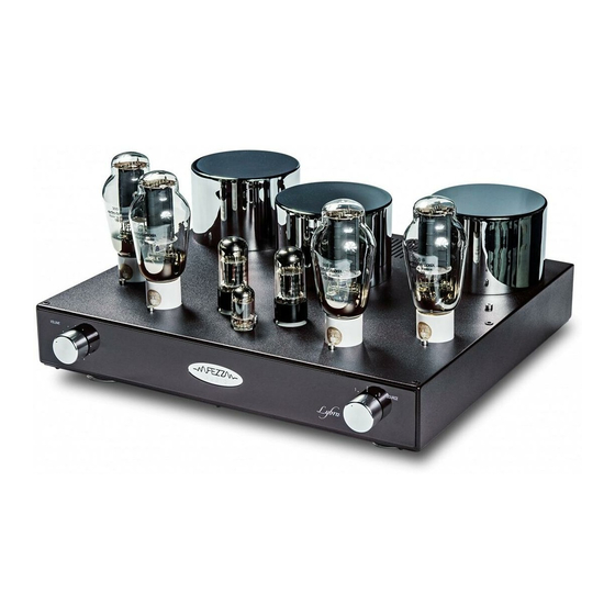User Manuals: Fezz Audio Lybra 300 B Tube Amplifier