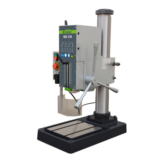 User Manuals: Luna MD31B Bench Drill