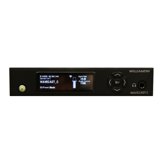 Williams AV WaveCAST C Quick Start Manual