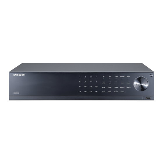 Wisenet SRD-1694 Quick Manual