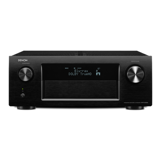 Denon AVR-X4000 Manual