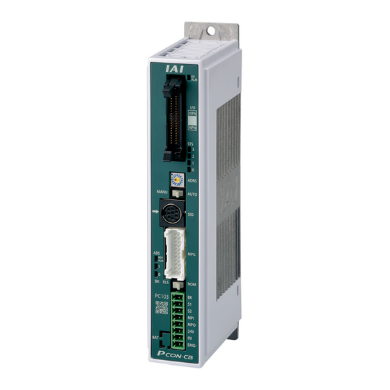 IAI PCON-CB Series Instruction Manual