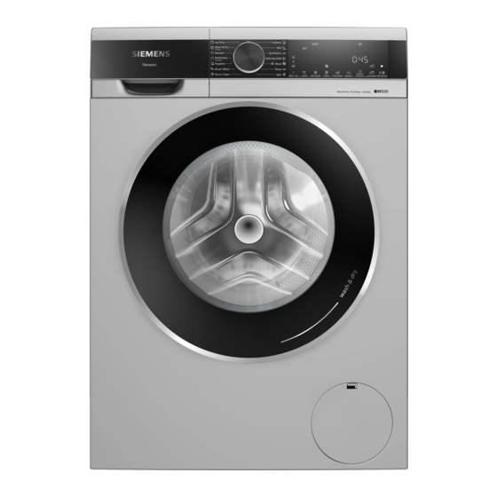 Siemens WN64A2U9IN User Manual And Installation Instructions