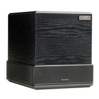 Panasonic SBW500 - SUBWOOFER SYS Operating Instructions Manual
