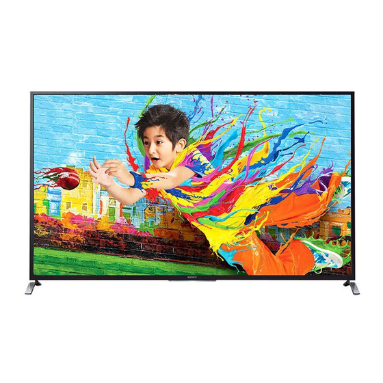 Sony Bravia KDL-55W950B Operating Instructions Manual