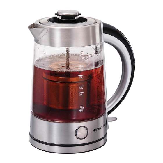 Hamilton Beach 40930 Glass Electric Tea Kettle Instruction Guide