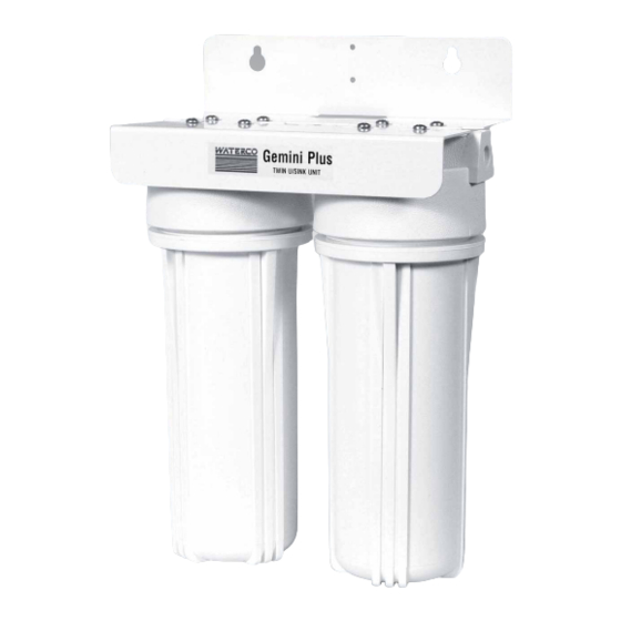 WATERCO GEMINI FITTING AND OPERATING INSTRUCTIONS Pdf Download ManualsLib