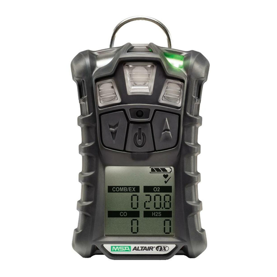 MSA ALTAIR 4X OPERATING MANUAL Pdf Download ManualsLib