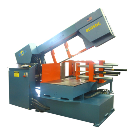 DOALL 800SNC INSTRUCTION MANUAL Pdf Download ManualsLib