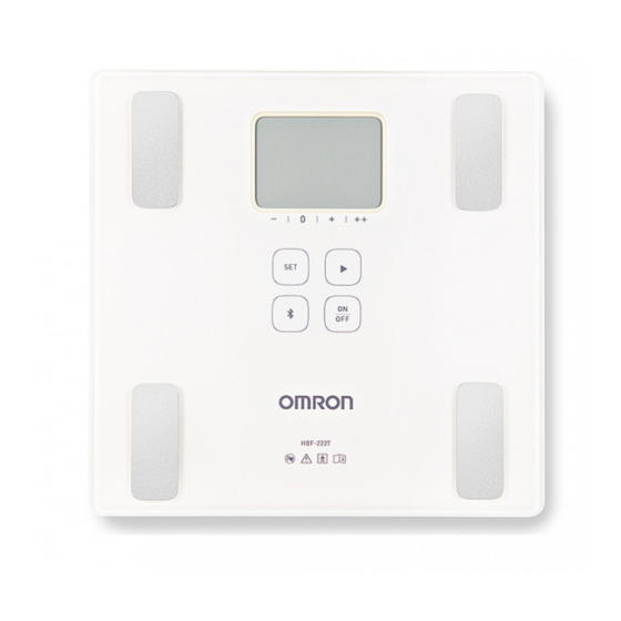 Omron HBF 255T Bluetooth Enabled Digital Full Body Composition Monitor