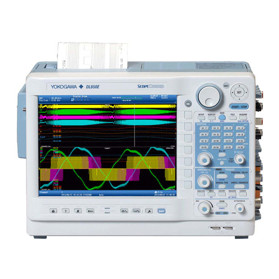 YOKOGAWA ScopeCorder DL850E Series Workbook