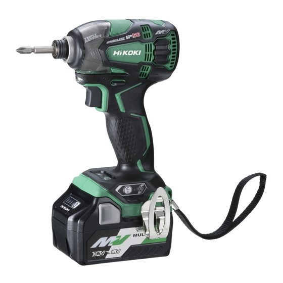 Hitachi WH 36DB Safety Instructions And Instruction Manual