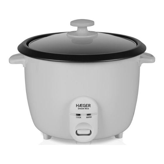HAEGER Dream Rice Electric Cooker Manuals