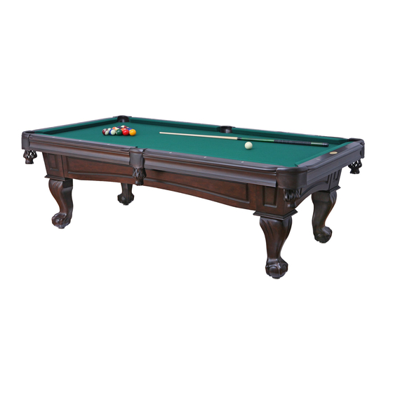 THOMAS AARON THE ULTIMATE SLATE POOL TABLE OWNERS & INSTALLATION MANUAL ...