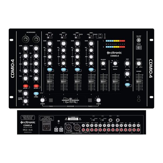 Citronic CDM10:4 User Manual